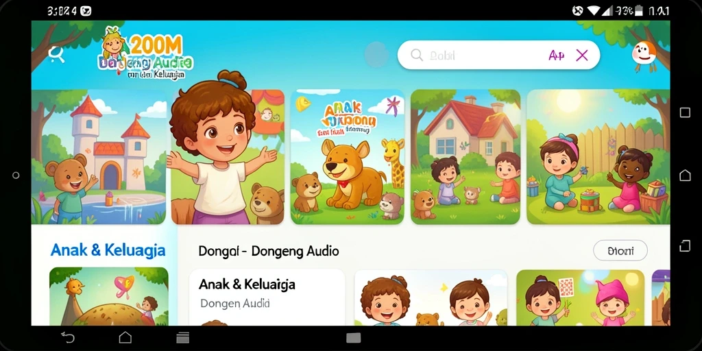 Tampilan antarmuka A200M yang menarik dan mudah digunakan.