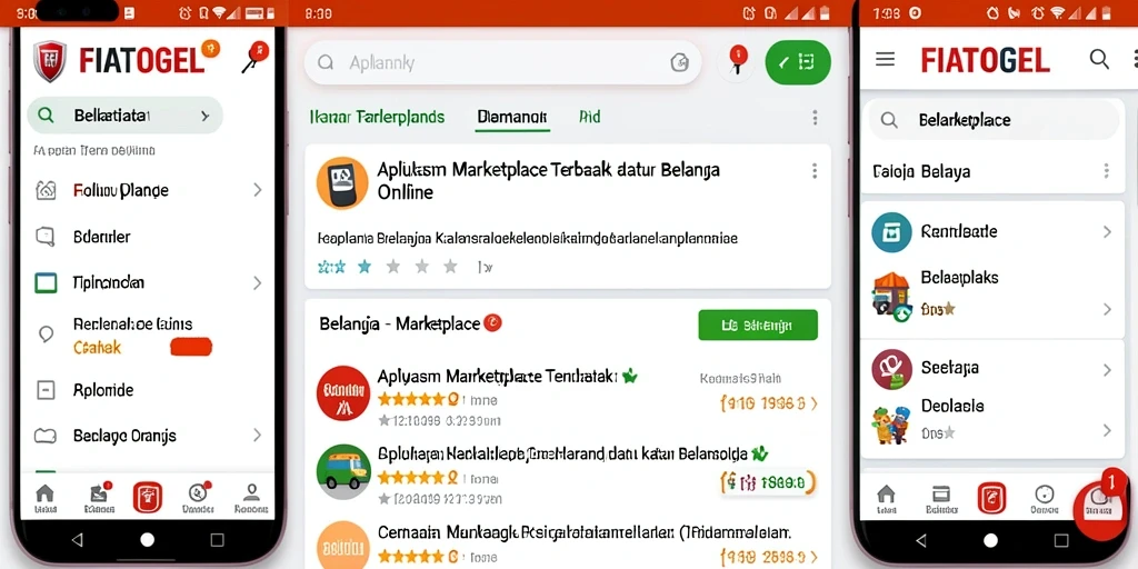 Tampilan antarmuka aplikasi FIATOGEL yang modern dan menarik.