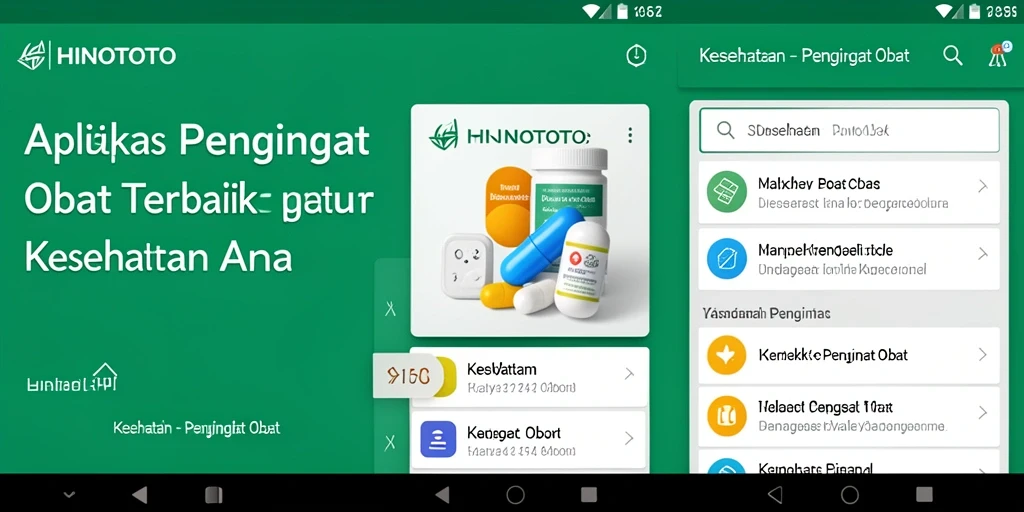 Antarmuka pengguna HINOTOTO untuk mengingatkan pengobatan dengan mudah