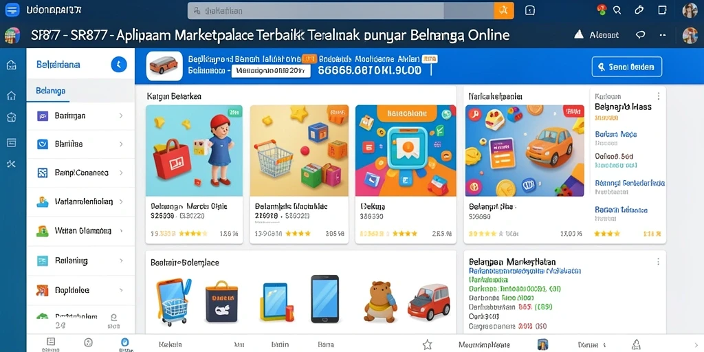 Antarmuka aplikasi SR877 yang user-friendly dan menarik untuk berbelanja.